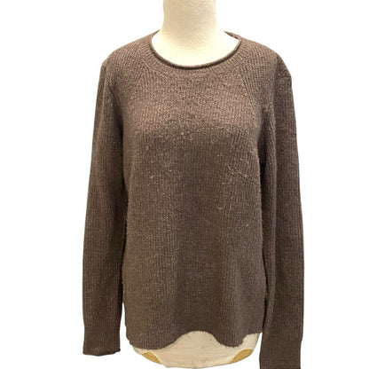 Kuhl Faye Brown Knit Merino Wool Blend Mock Neck Sweater Women's Size M
