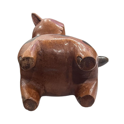 Wooden Baby Giraffe Figurine Cute Hand Made Figure Baby Nursery Decor Safari