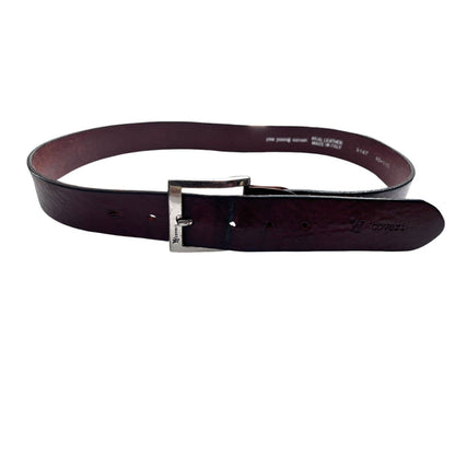 39 YY Coveri Brown Casual Real Leather 1.5” Wide Belt Made in Italy
