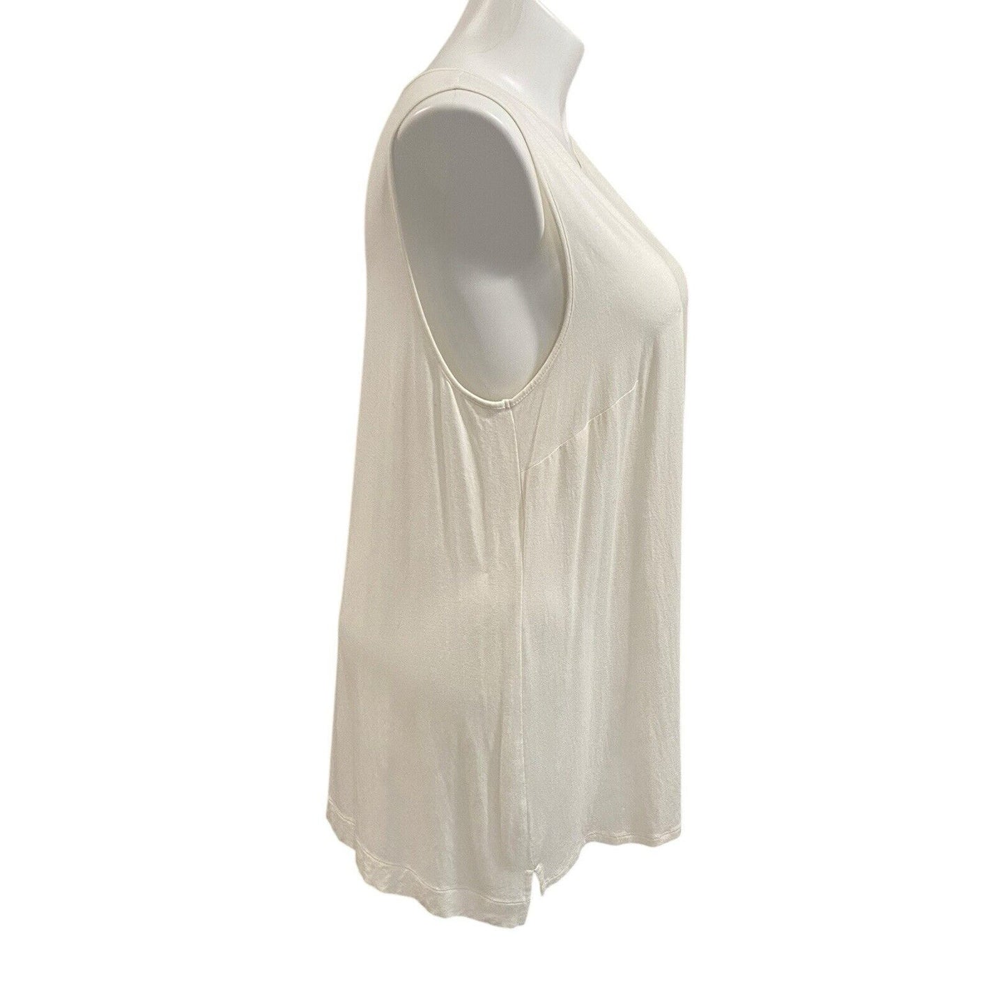 J Jill Wearever Collection Cream Off White Tunic Tank 2X