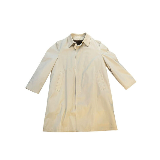 London Fog Mens Main Coats Overcoat 46R 2XL Beige Tan Trench Coat Jacket USA