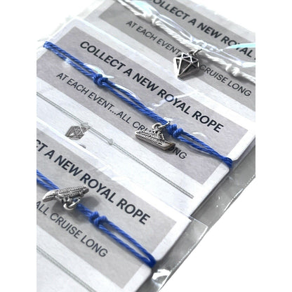 EFFY Royal Rope Bracelet Charm Royal Caribbean LOT Of 3 Cruise Ship Diamond