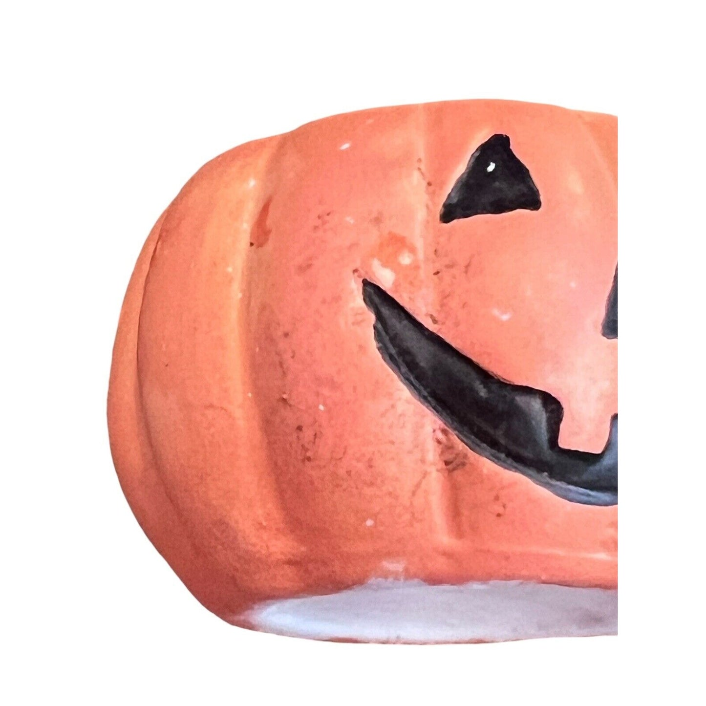 VTG HALLOWEEN Witch Jack O’ Lantern Tea light Holder Hand Painted