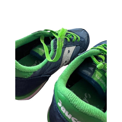 Saucony Jazz Original SK266316 Blue Green Suede Sneakers Shoes Youth 13