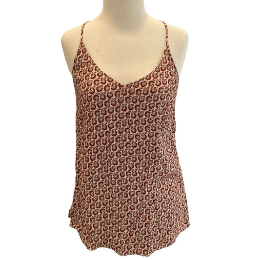 Size Small Cabi Boho Sleeveless Spaghetti Strap Blouse Top Shirt