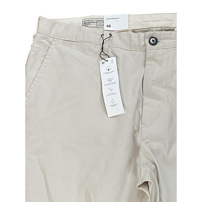 Zara Men’s Khaki Beige Slim Stretch Fit Chino Pants Size 36 EUR 46 NWT