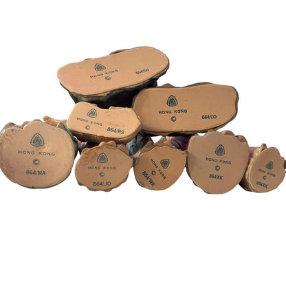 Vintage Art Plastics Christmas Nativity Manger Figures Hong Kong 9 Pc No Baby