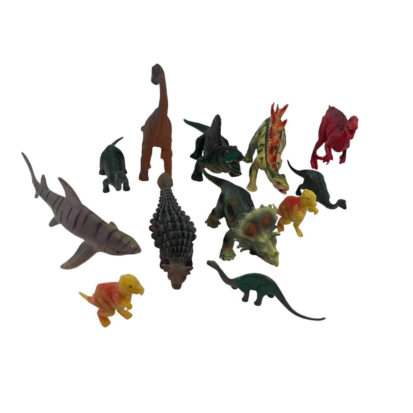 Lot of Miscellaneous Toy Dinosaur Figures medium small rubber plastic