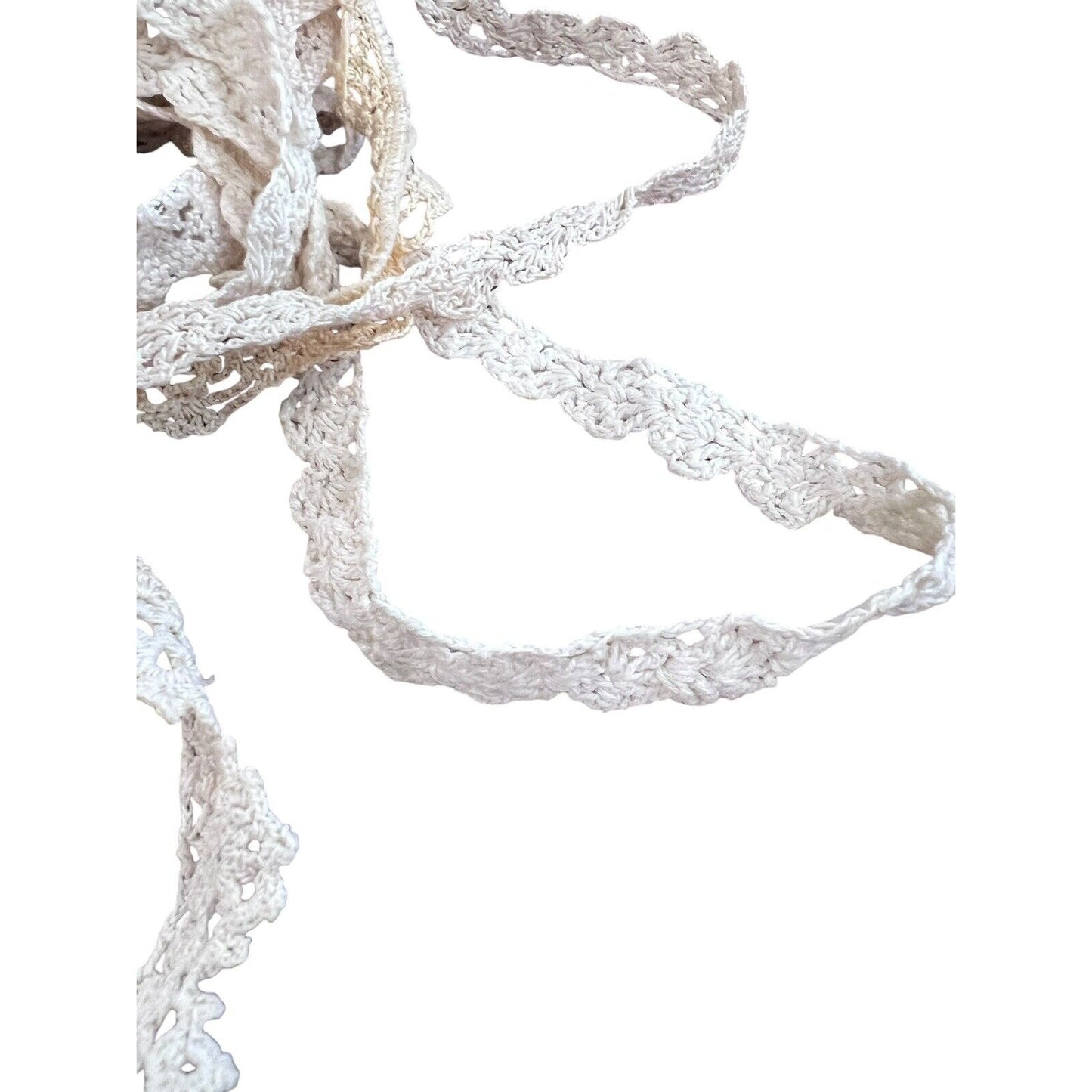 Lace Trim Lot Vintage Up Cycle Sewing Crafts Junk Journals Mixed Stitched Circle