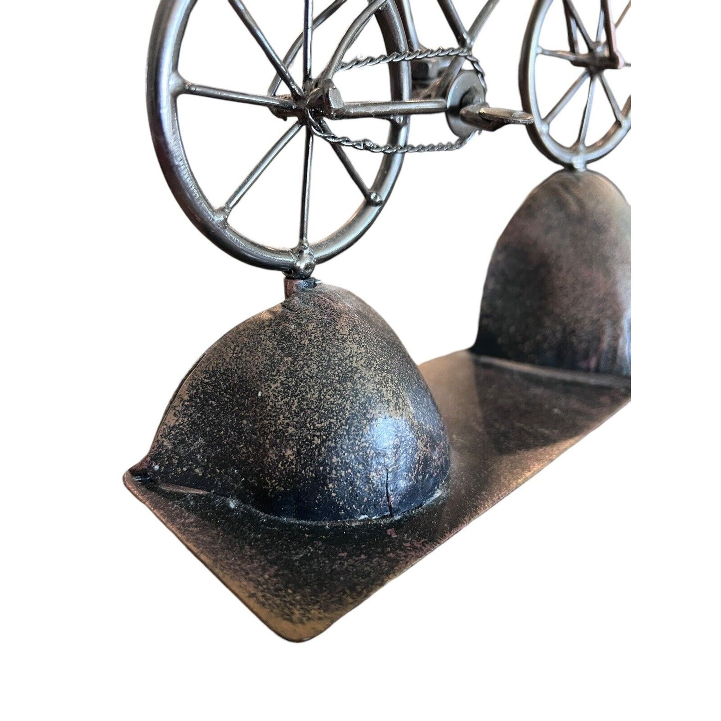 Bicycle Cyclist Nuts & Bolts Metal Sculpture BMX Bike Mountain Bike