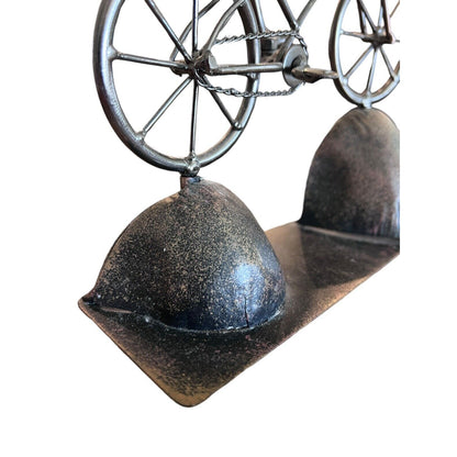 Bicycle Cyclist Nuts & Bolts Metal Sculpture BMX Bike Mountain Bike