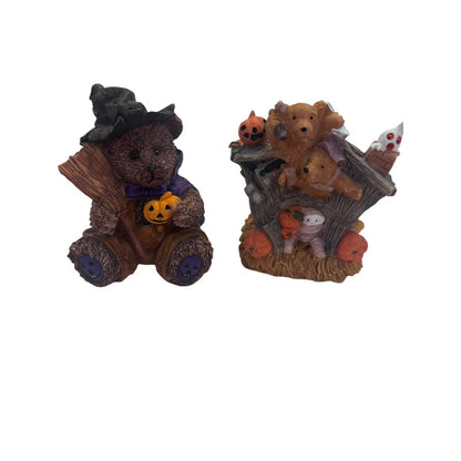 K's Collection Halloween Indoor Decor Bear Figurine Set Trick or Treat Costumes