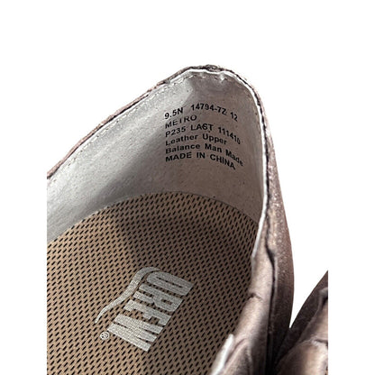 Drew Comfort Shoes Metro NEW Women's 9.5 Narrow Microdot Flat Gold Metal Cutout