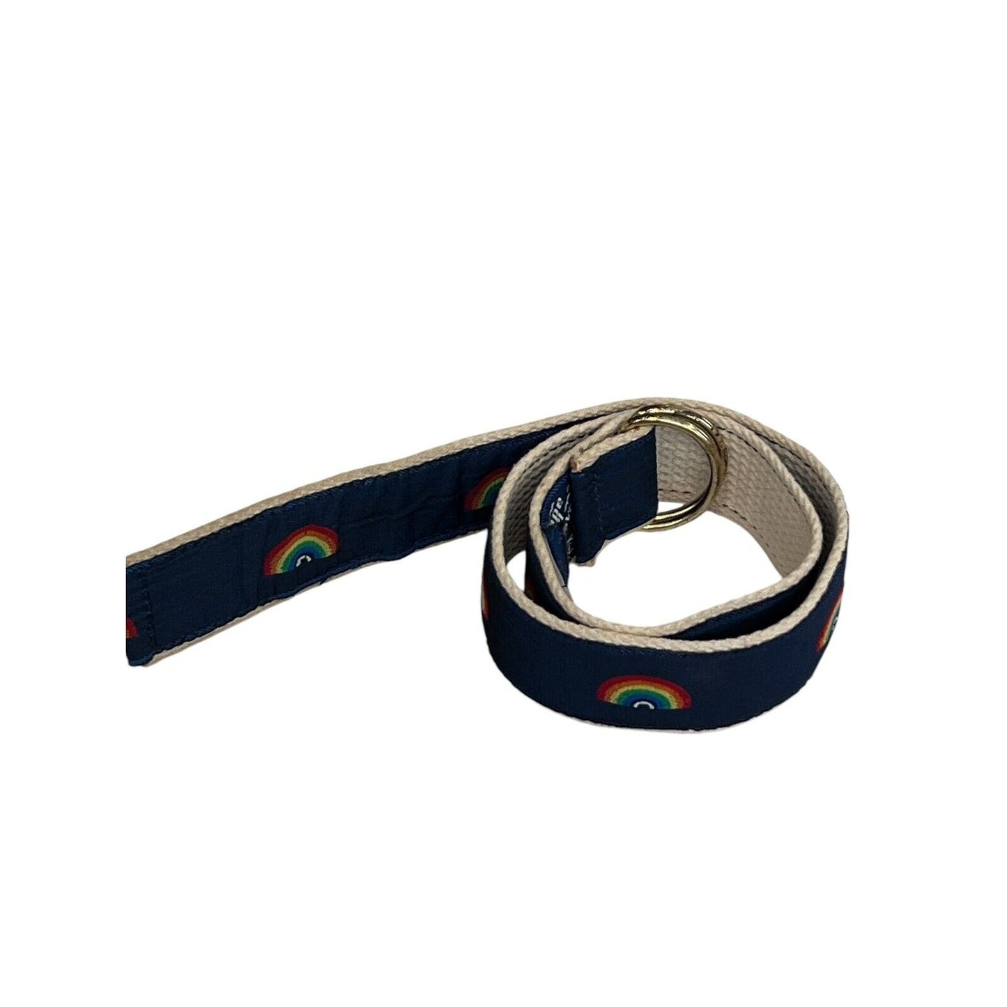 90’s Cape Cod Canvas Rainbow Belt Youth Fits Up To 26” Preppy Y2K Vintage Mass