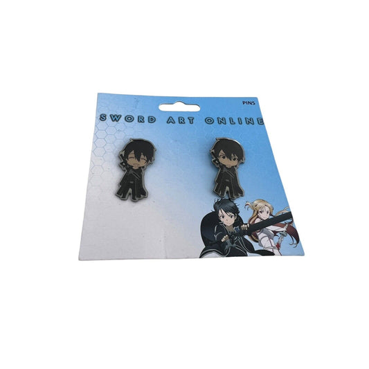 Kirito Sword Art Online Anime Pin Set New Kirigaya Kazuto