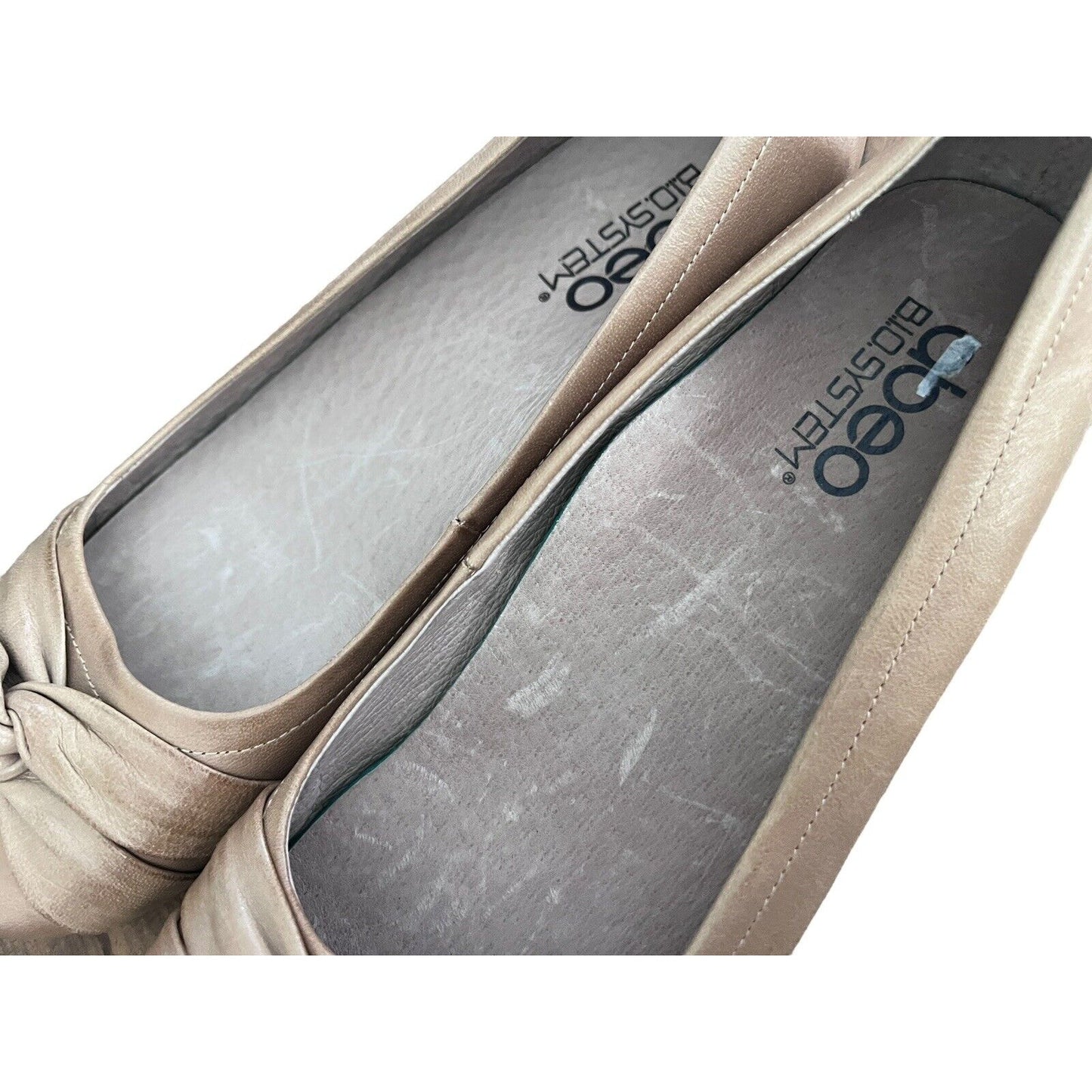 Size 7 N Abeo Terrie Women's Flat Shoes Leather Tan NWOB