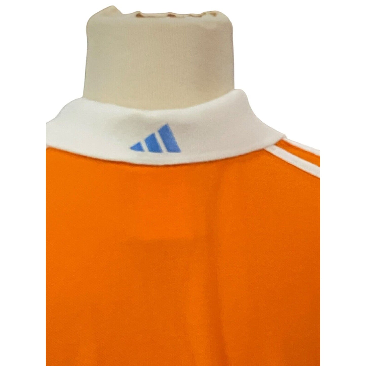 Vintage Tennessee Volunteers Lady Vols Polo Shirt White Orange Adidas Sz Medium