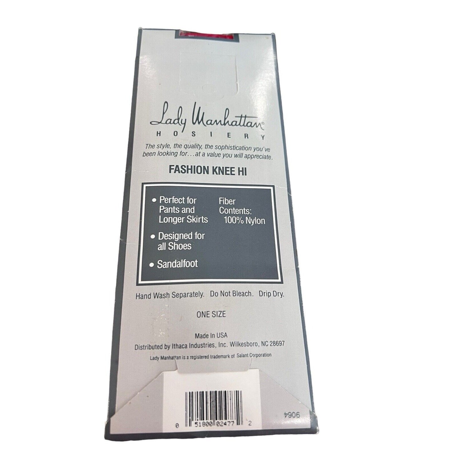 Lady Manhattan Fashion Knee Hi Hosiery Red Black Polka Dot NOS