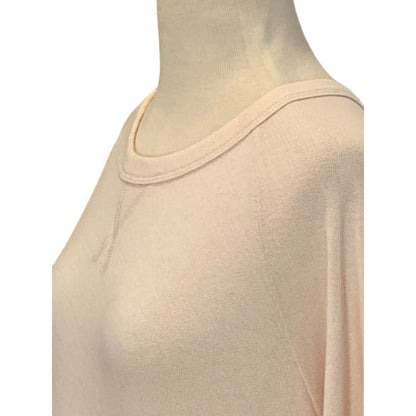 Byron Bay Women’s Blush Solid Soft Pullover Sweater Long Sleeve No Size Tag