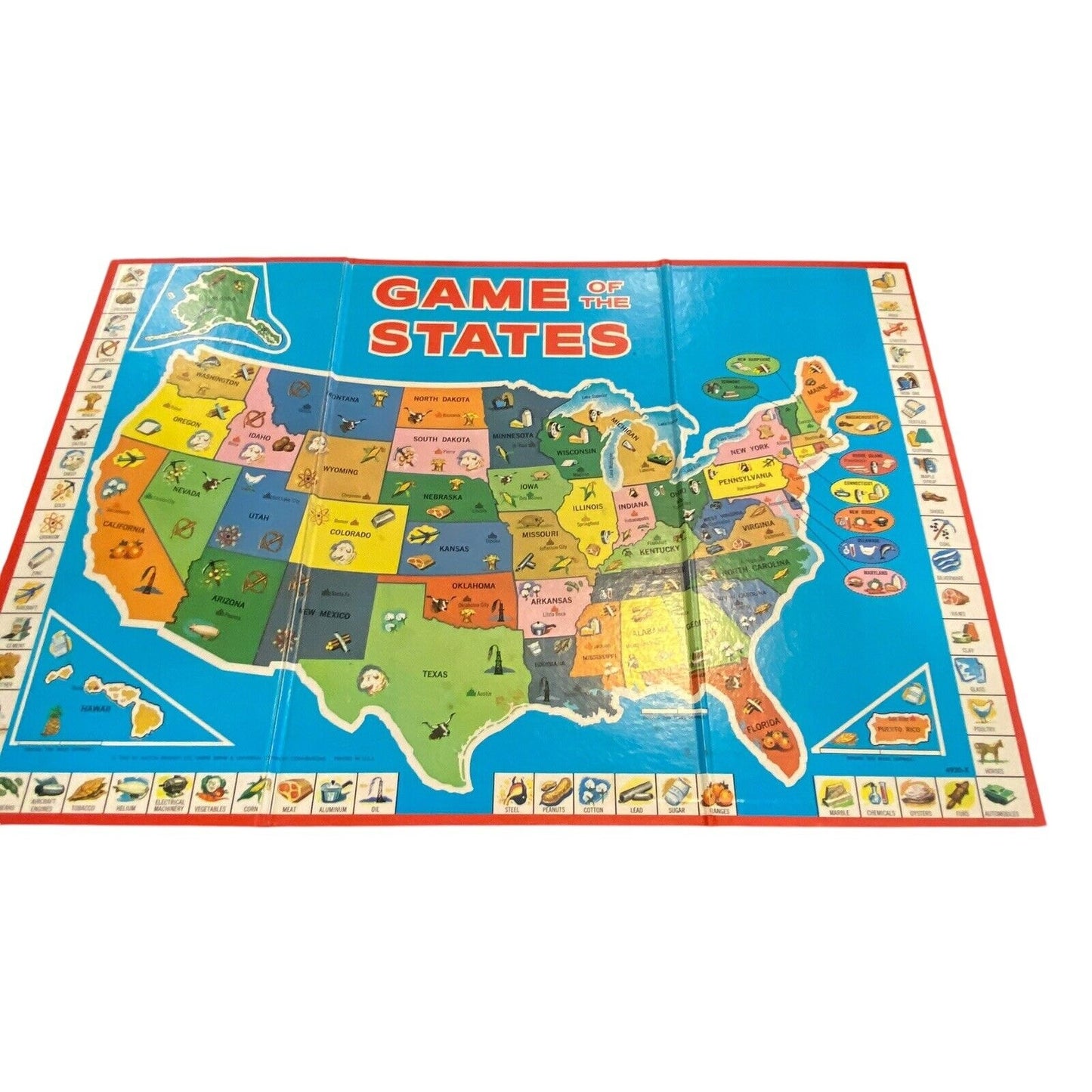 Game Of The States Milton Bradley 1978 RARE Vintage Family Student USA Map 4920