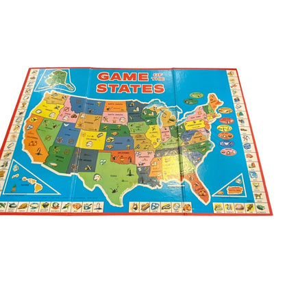 Game Of The States Milton Bradley 1978 RARE Vintage Family Student USA Map 4920