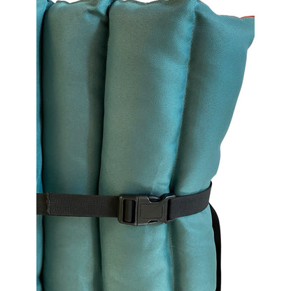 Happy Tails Outdoor Dog Bed Green Brown Camping Adventure 34”x26”