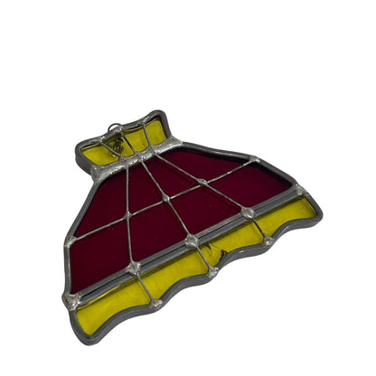 Vintage Lamp Shade And Grapes Stained Glass Sun Catchers 3 Piece Set