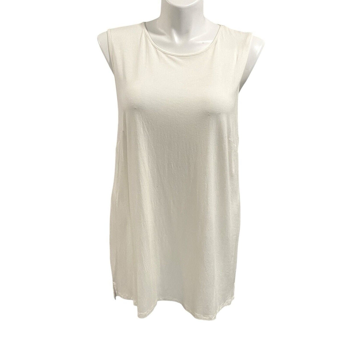 J Jill Wearever Collection Cream Off White Tunic Tank 2X