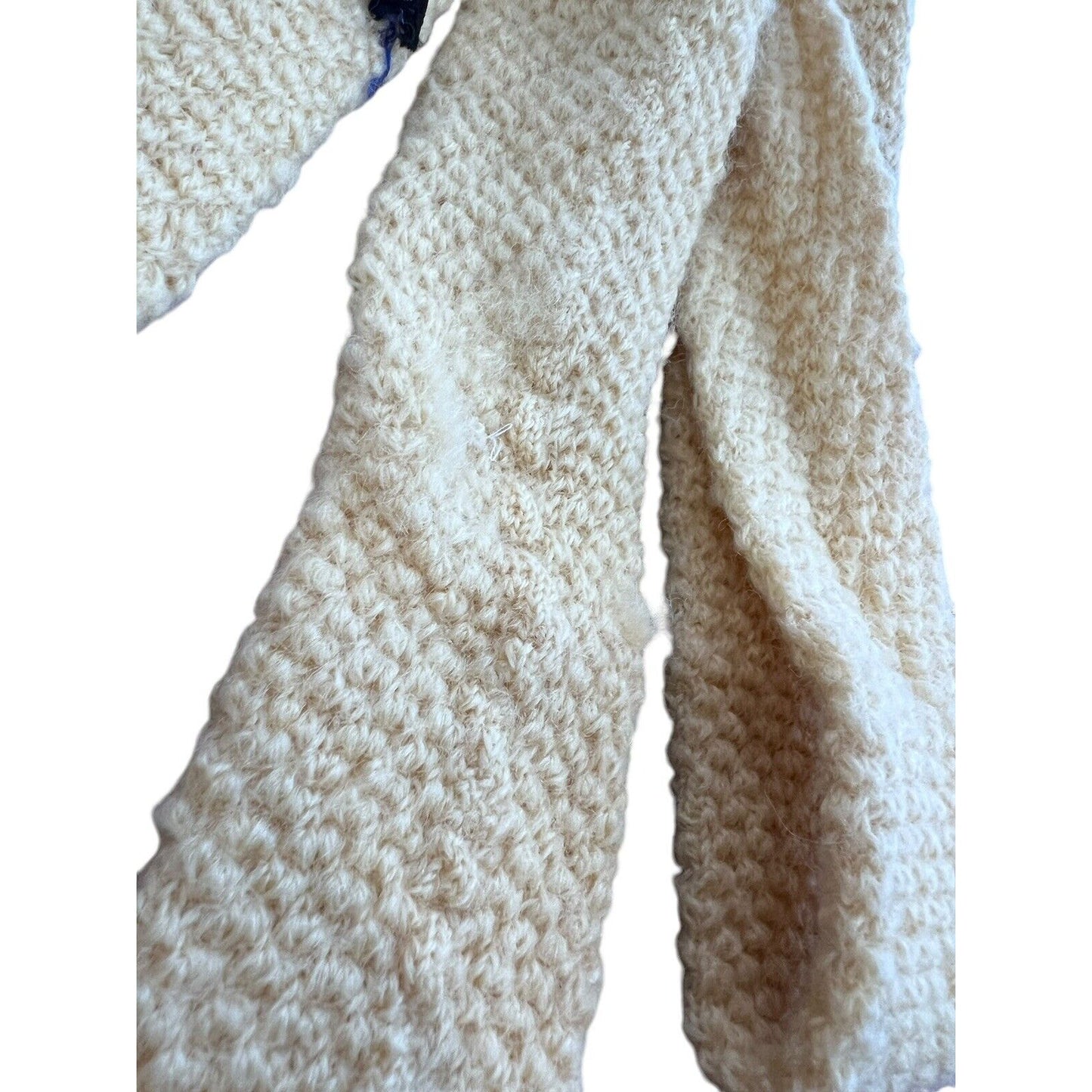 VTG 70s Polo Ralph Lauren Wool Square-End Yellow Knit Necktie Tie 44” X 2.5”