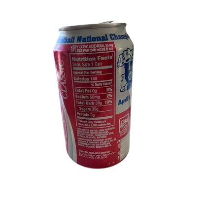 University Of Kentucky National Champions Coke Can 1996