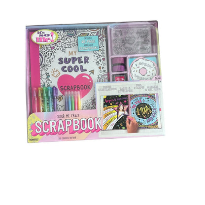 Color Me Crazy Scrapbook Box Kit with Hardcover Book New