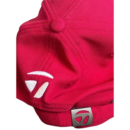 TAYLORMADE SLDR TOUR Preferred Adjustable Strapback Baseball Hat Cap Golf Red