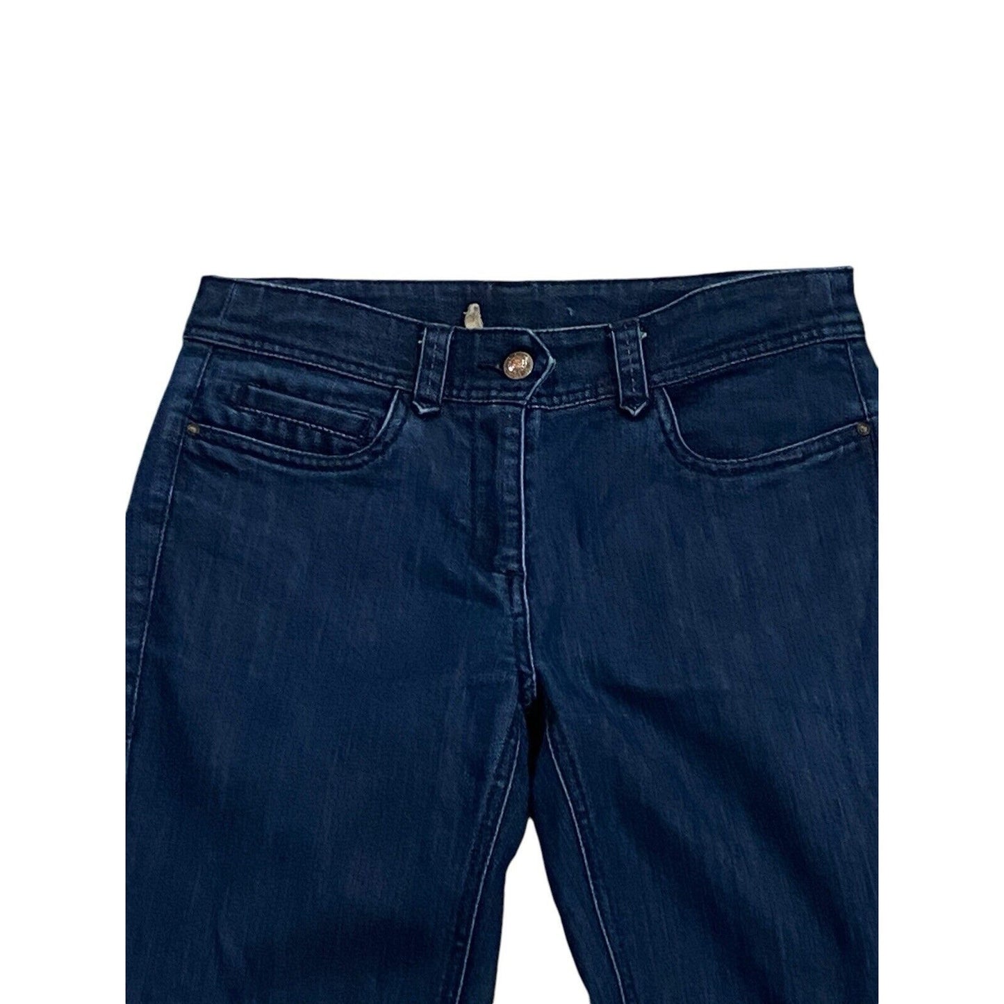 Size 26 Anthropologie Leifsdottir Lace Up Leg Equestrian Dark Wash Jeans EUC