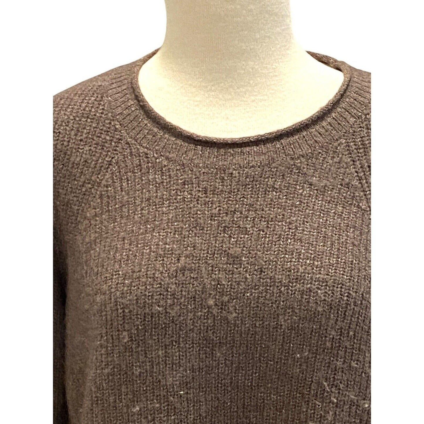 Kuhl Faye Brown Knit Merino Wool Blend Mock Neck Sweater Women's Size M
