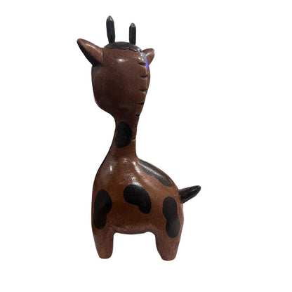 Wooden Baby Giraffe Figurine Cute Hand Made Figure Baby Nursery Decor Safari