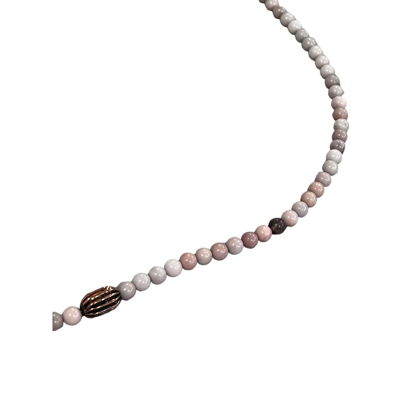 Artsy One Of A Kind Agate Geode Amber Bead Necklace Handmade Copper 24”