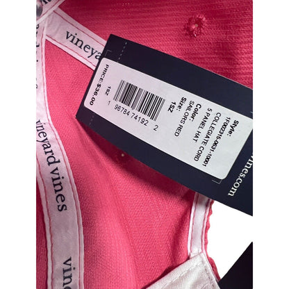 NWT Vineyard Vines Snapback Pink 5 Panel Corduroy Embroidered Logo Hat