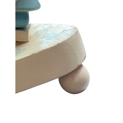 Vintage 1960s Wooden Nursery Lamp Young Designs Inc Boy/Girl Tested Works NY USA