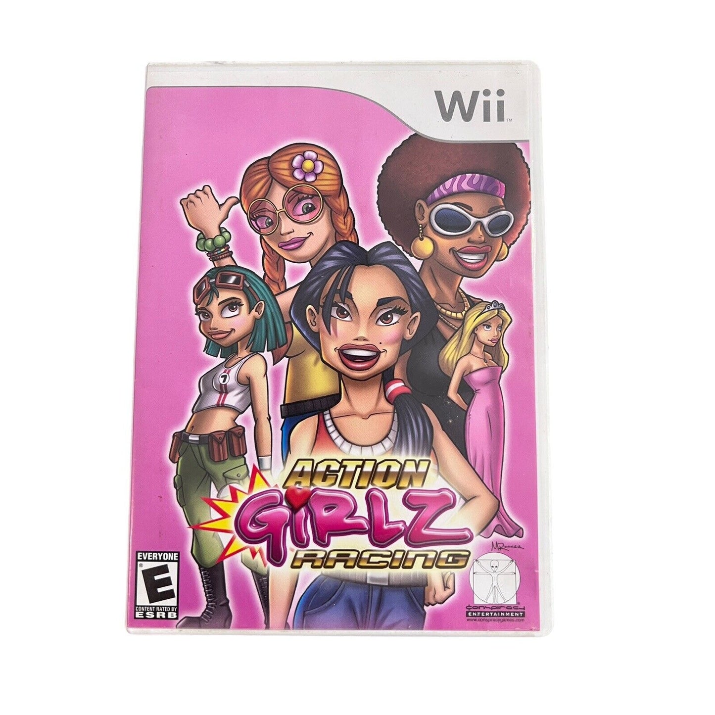 Action Girlz Racing Nintendo Wii Video Game with Manual Tested Working