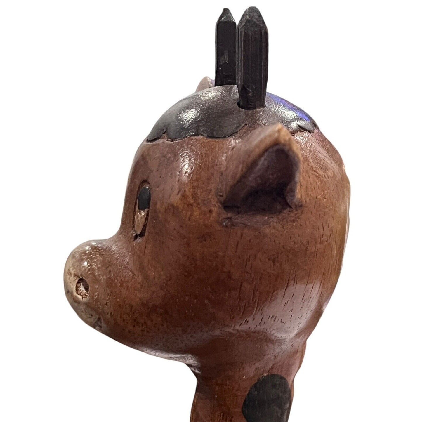 Wooden Baby Giraffe Figurine Cute Hand Made Figure Baby Nursery Decor Safari