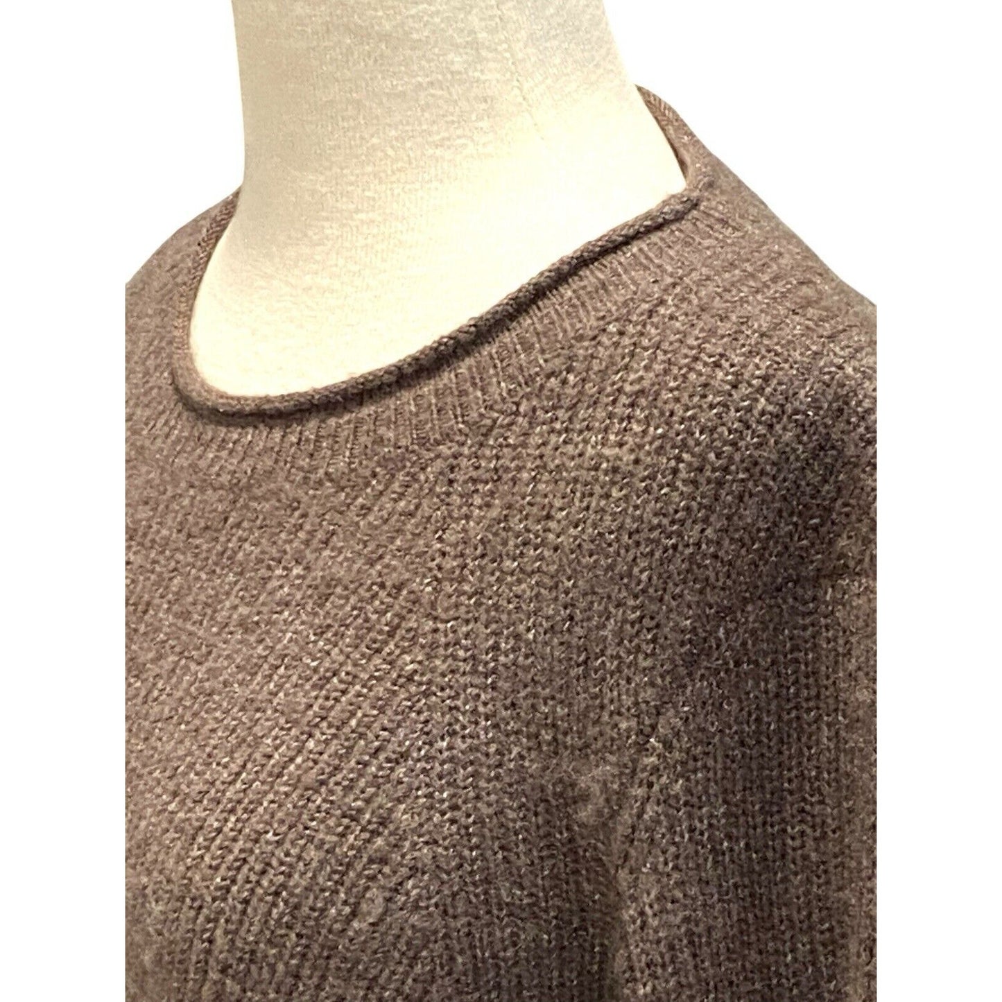 Kuhl Faye Brown Knit Merino Wool Blend Mock Neck Sweater Women's Size M