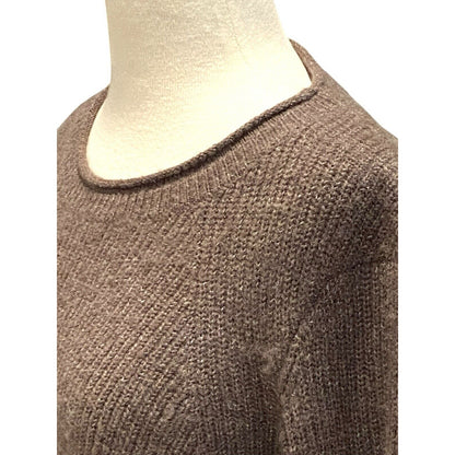 Kuhl Faye Brown Knit Merino Wool Blend Mock Neck Sweater Women's Size M