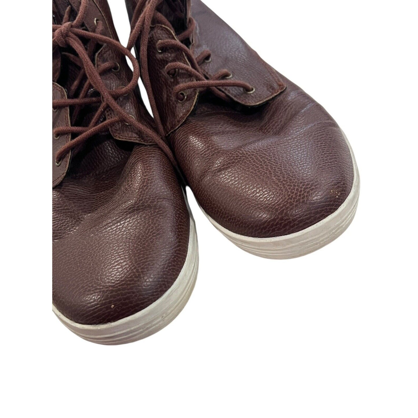 Size 12 Ben Sherman High-Top Brown Leather Casual Chukka Sneakers Boots Men’s