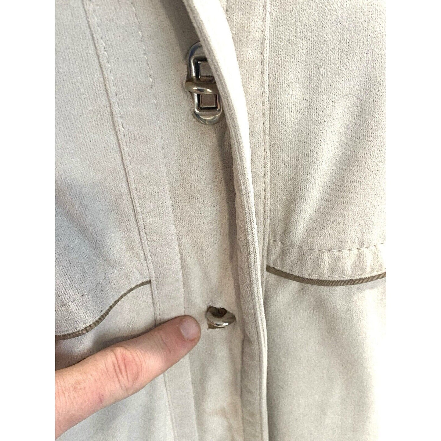 Vintage Forecaster Of Boston Coat Womens 11/12 Cream Classic Lined Pockets