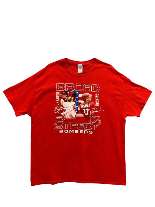XL Mens Tshirt Baseball Broad Street Bombers Harper Hoskins Philadelphia