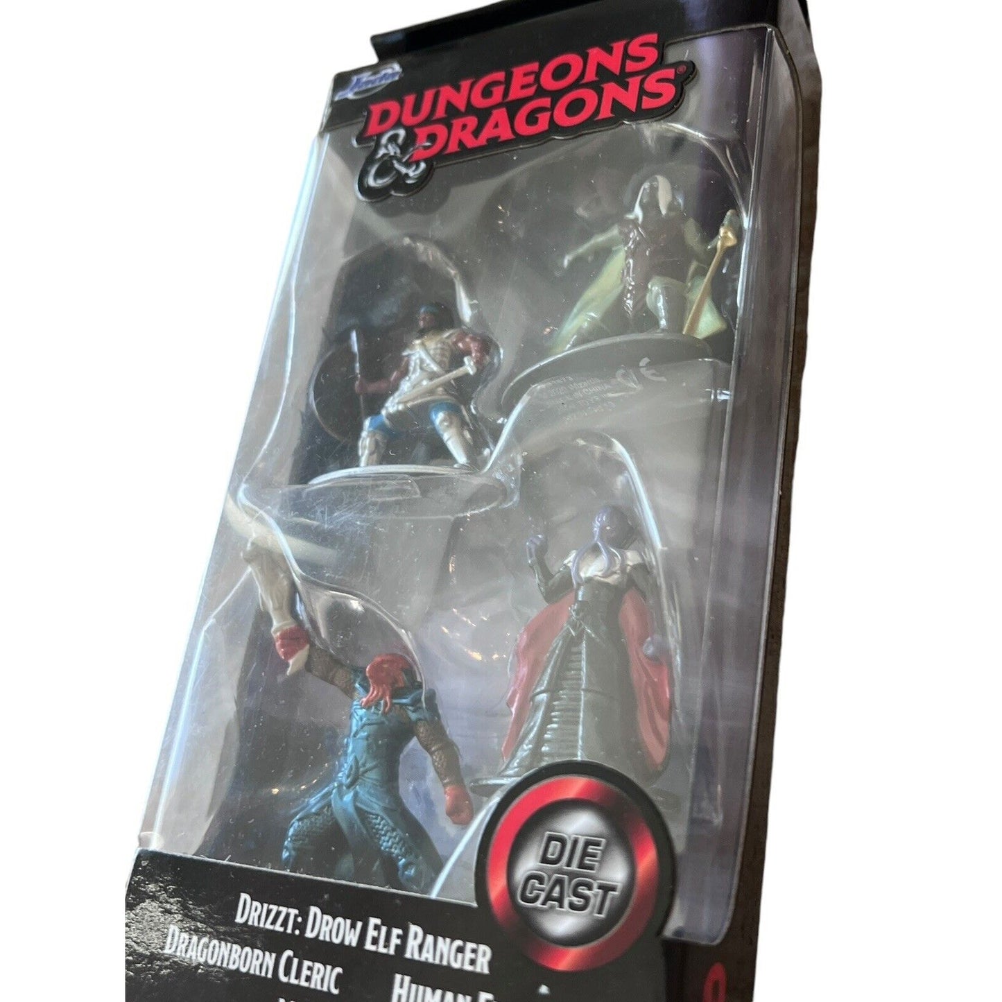 JADA Dungeons & Dragons 4 Die Cast Figures Drizzt, Cleric, Mind Flayer, Human A