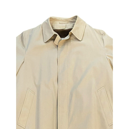 London Fog Mens Main Coats Overcoat 46R 2XL Beige Tan Trench Coat Jacket USA