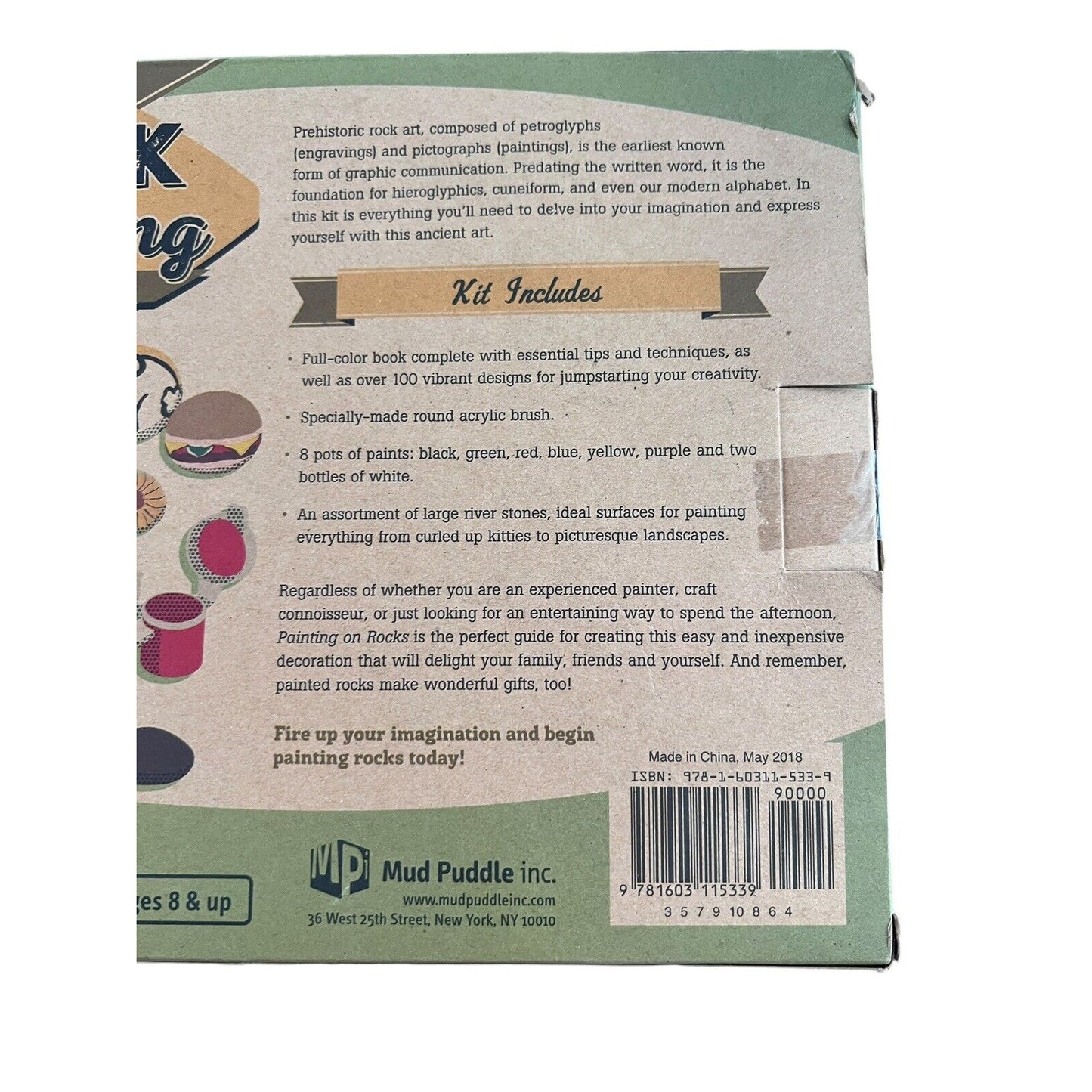 Mud Puddle Rock Painting Book and Kit New Kids Crafts Family Fun