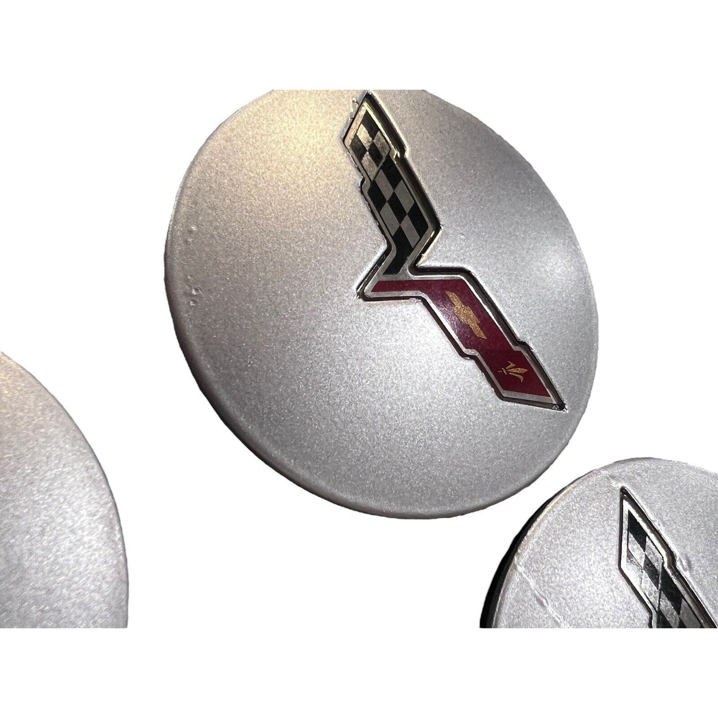 2008-2013 Chevy Corvette Silver Center Caps OEM GM 9595010 Set of 4