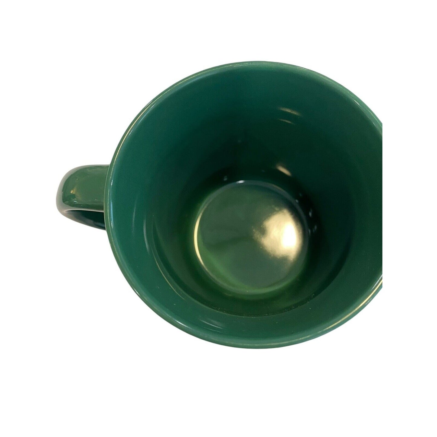 Starbucks Dark & Light Green Striped Coffee Mug 12oz EUC